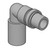 GRACO 112781 - Elbow Fitting Swivel 90deg, 1/4", 1/8" NPT(M)