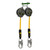 Safewaze 024-5492 - Latitude Pro Arc Flash 10' Dual Web SRL-P: 9013 BWB Snap Hook