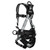 Safewaze 025-1760 PRO+ Slate Construction Harness: Alu 3D, Alu QC Chest/Legs, Trauma Relief (XL)