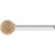 PFERD 47955 - Unitized Mounted Point, Ball Shape, A26, 6AF (MH), 1/4" Shank