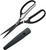 TAJIMA DK-BT70 Multipurpose Scissors - DK Electrician's Tool w/ Non-Stick Coating & Half Serrated Blade