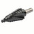 WALTER 01W029 - 1/4"-1" Straight Multi-Step Drill Bit, 3-1/4" Length, 3/8" Shank