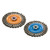 WALTER 13L464 - 4-1/2" 5/8-11 Arbor Wire Wheel Brushes .020" Knot-Twist SS