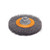 WALTER 13J614 - 6" x 5/8" x 5/8"-11 Wire Wheel Brush, Stainless Steel Crimped .0118"