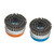 WALTER 13G584 - 5" x 1" Knot-Twisted Stainless Steel Wire Cup Brush 0.020", 5/8"-11 Arbor, Spin-On