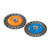 WALTER 13K654B - 6-7/8" x 1/4" Stringer Bead Carbon Steel Wire Wheel Brush 0.020", 5/8"-11 Arbor, Spin-On