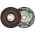 WALTER 08L455 - 4-1/2" x 1/4" ALU Grinding Wheel Type 27S, Spin-On