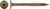 Strong-Point XW20100W - 5/16" x 10" Wafer Head Timber Screw, Type 17 250ct