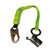 Safewaze FS00SP/FS1118-3 - 3' Energy Absorbing Lanyard attached to FS1118 Trailing Fall Arrester (Removable)