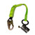 Safewaze FS00SP/FS1118-3 3' Energy Absorbing Lanyard attached to FS1118 Trailing Fall Arrester (Removable)