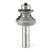 Amana 54322 Carbide Tipped Edge Molding 5/32 x 5/32 R x 1-1/4 D x 7/8 CH x 1/2" Shank w/ Lower Ball Bearing Router Bit