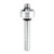 Amana 49529 Carbide Tipped Corner Rounding 3D 1-1/4 D x 15/64 R x 1/4 CH x 1/2" Shank Router Bit
