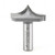 Amana 49570 Carbide Tipped Plunge Ovolo w/ Center Point Style A 23/32 R x 1-3/4 D x 23/32 CH x 1/2" Shank Router Bit