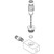 GRACO 24P600 - Pressure Transducer Kit, 100 PSI. Used to Measure Fluid or Air Pressure., Stainless Steel, 1/8" NPT(F) Inlet, 1/8" NPT(F) Outlet