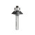 Amana 51434-DLC Aluminum & Plastic Bevel Trim 45 Deg x 31/32 Dia x 1/4 Cut Length x 1/4" Shank Carbide Tipped, Diamond-L