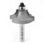 Amana 49644 Carbide Tipped Bead Stile Cutter 23/64 R x 1-5/16 D x 19/32 CH x 3/8 R x 1/4" Shank w/ Lower Ball Bearing Ro