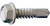 Daggerz SDSS12212 - #12 x 2-1/2" Hex Washer Head Self-Drill Screws 410SS 1000ct