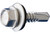 Daggerz NEOSDSS1220 - #12 x 2" Hex Washer Head Self-Drill Screws w/ Bonded Washer 410SS 1500ct