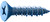 Daggerz CONFB-0316114 - 3/16 x 1-1/4" Dagger-Con Phillips Flat Concrete Screws Bulk Blue 4000ct