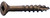 Daggerz DLFLSQL08034 - #8 x 3/4 Dagger-Lok Square Flat w/Nibs Coarse Wood Screws Lubricized 10000ct