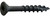 Daggerz DLFLSQB081104 - #8 x 1-1/4 Dagger-Lok Square Flat w/Nibs Coarse Wood Screws Black Oxide 7500ct