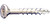 Daggerz DLFLSPZ08100 - #8 x 1 Dagger-Lok Square-Phillips Flat w/Nibs Coarse Wood Screws Zinc 10000ct