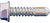 Daggerz SDZ1420 - #14 x 2" Hex Washer Head Self-Drill Screws Zinc 1500ct