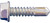 Daggerz SDZ081104 - #8 x 1-1/4" Hex Washer Head Self-Drill Screws Zinc 5000ct