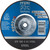 PFERD 61703 7" x 1/4" Grinding Wheel, 5/8-11 Thd. T28 A 24 R SG - Saucer