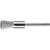 PFERD 83258 5/16" Miniature End Brush .005 CS Wire, 1/8" Stem