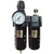 Coilhose Pneumatics 27FCL6-DGL 27 Series 3/4" Integral Filter/Regulator + Lubricator, Auto Drain, Gauge, 0-60 psi