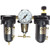 Coilhose Pneumatics 8884AAGMD Heavy Duty Series Filter, Regulator, Lubricator, 1/2", Gauge, Metal Bowl, Automatic Drain