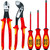 KNIPEX 989820US 5 piece Insulated Automotive Tool Set - 1000V Insulated