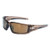 Honeywell S2964 Hypershock Safety Eyewear, Gold Mirror Lens, Hard Coat, Smoke Brown Frame