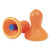 Honeywell QD-1-DS Multiple-Use Earplugs, Vinyl, Orange, Uncorded, Bulk