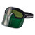Jackson Safety 21002 GPL500 Green Goggle w/Flip up Chin Guard IR 5