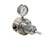 GRACO 208997 - Low Pressure Back Pressure Regulator with Gauge, 200 PSI Max, Stainless Steel, 1-1/4" NPT(F) x 1-1/4" NPT(F), Manual, Corrosion Resistant