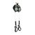 Safewaze SW-8008-11LE-RBH-ALU-DL - 11' Dual Leg Leading Edge Cable Retractable with Aluminum Rebar Hooks