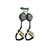 Safewaze 018-5037 - 7' Web 20" Dual Leg Tie Back Retractable with 9013 BWB