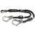 Safewaze FS88761-FF-ALU - PRO+ Freefall Dual-Leg Energy Absorbing Lanyard w/Rings