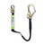 Safewaze FS575 High Profile Energy Absorbing Elastic Lanyard w/ Rebar & Snap Hook