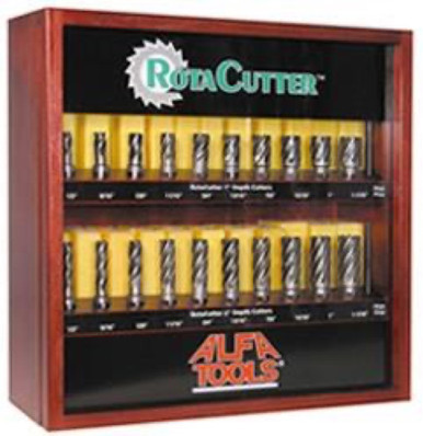 ALFA Tools ROTA100 100pc HSS Rotacutter Display Cabinet | FastoolNow.com