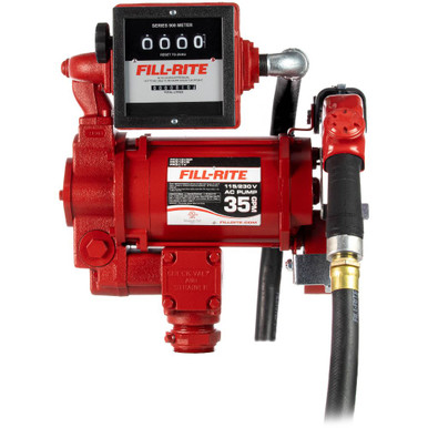 FILL-RITE FR311VLB - 115/230V 35 GPM Fuel Transfer Pump w/ Meter & Nozzle