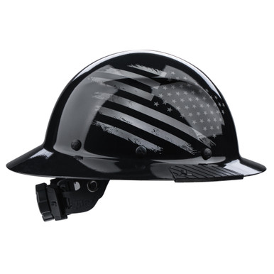 LIFT HDF-25PRG - DAX Fiber Reinforced Full Brim Hard Hat (Black