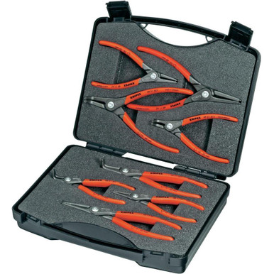 KNIPEX 002125 Precision 8-Piece Circlip Plier Set w/ Case