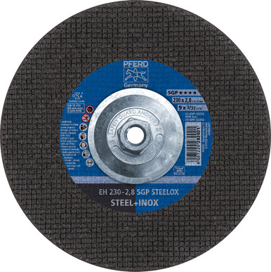 5/8-11 Thd. 10pk PFERD 63417 9 x 1/8 Pipeline Wheel A 24 M 4.1mm 5/8-11 Thd. 10pk PFERD 63417 9 x 1/8 Pipeline Wheel A 24 M 4.1mm