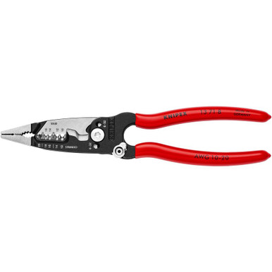 KNIPEX 13718 Forged Wire Strippers - Non-Slip Plastic Coated