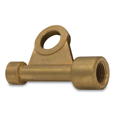 BEST WELDS 105Z57 Power Cable Adapter, 3/8 in-24, Brass, RH