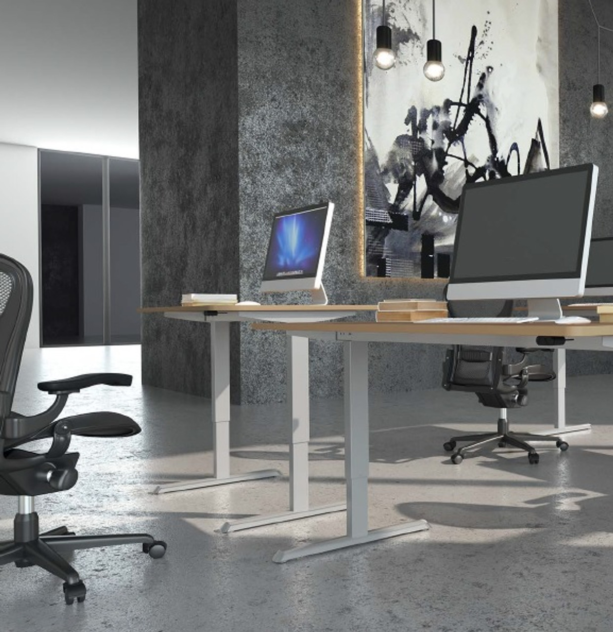 conset electric height adjustable desk