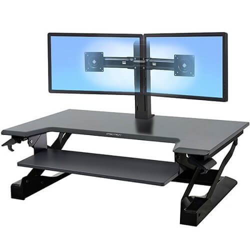 Ergotron WorkFit-T| WorkFit-TL Sit-Stand Desktop Workstation